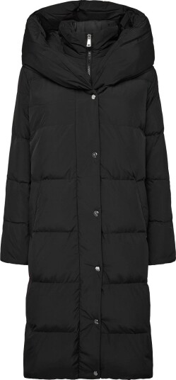 Lauren Ralph Lauren Oversize Collar Quilted Down Coat BLACK M Lauren Ralph Lauren Oversize Collar Quilted Down Coat BLACK M