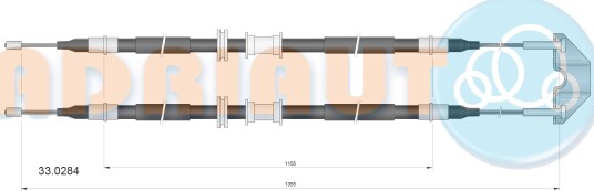ADRIAUTO 33.0284 Tautrekk håndbremse