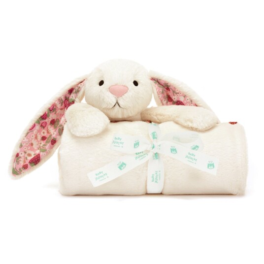 Jellycat Bashful Kanin Mimi Jordbær Teppe