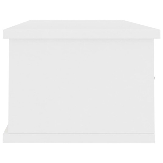 vidaXL Veggskuff hvit 88x26x18,5 cm sponplate