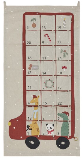 OYOY Buss Adventskalender Clay/Red