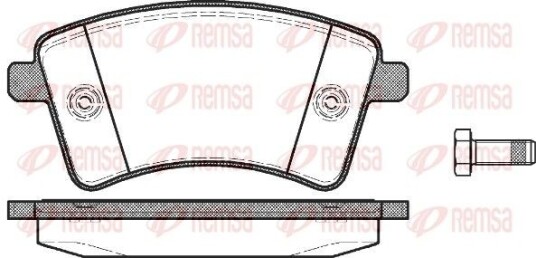 Bremseklosser REMSA 1351.00 Bremseklosser REMSA 1351.00