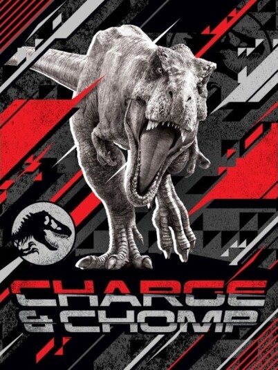 Jurassic World Charge And Chomp Fleece Tæppe 130 X 170 Cm