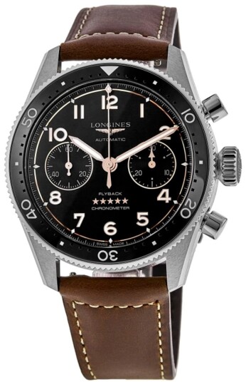 Longines Herreklokke L3.821.4.53.2 Spirit Flyback Sort/Lær Ø42 mm Longines Herreklokke L3.821.4.53.2 Spirit Flyback Sort/Lær Ø42 mm