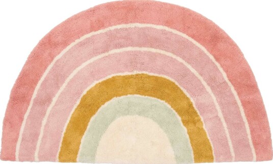 Little Dutch Teppe 80x130 cm Rosa Regnbue