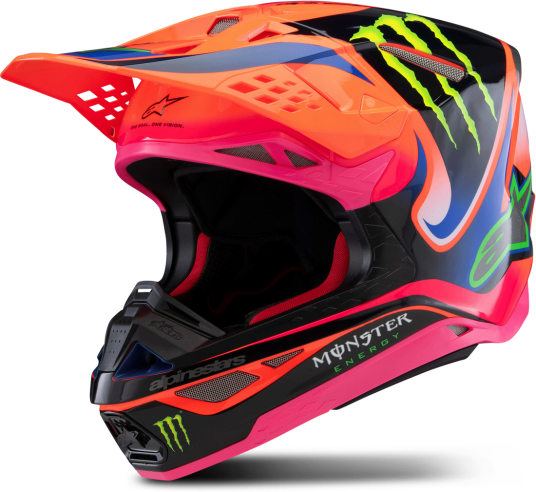 Alpinestars Crosshjelm S-M10 Deegan ECE06 Oransje Fluo Lilla Rosa Alpinestars Crosshjelm S-M10 Deegan ECE06 Oransje Fluo Lilla Rosa