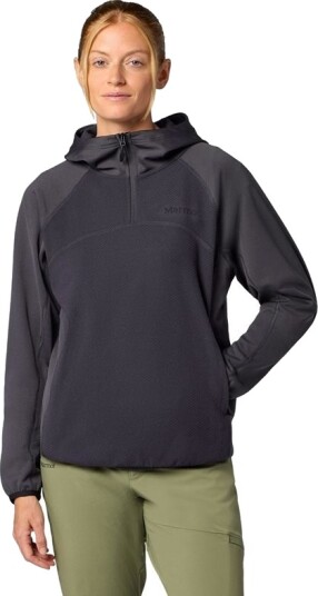Marmot Wm"s Rockbound Fleece Hoody Blackened Marmot Wm"s Rockbound Fleece Hoody Blackened
