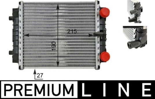 Radiator MAHLE ORIGINAL CR 80 000P