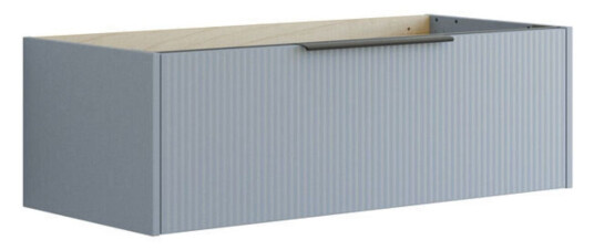 Dansani Mido+ Classic Stripet Servantskap 1 Skuff Lyseblå Matt / 100cm Dansani Mido+ Classic Stripet Servantskap 1 Skuff Lyseblå Matt / 100cm