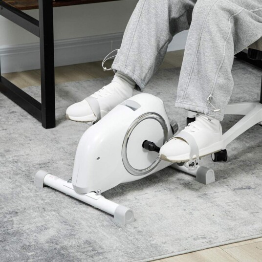 Pedaltrener minitreningssykkel for seniorer med 8 justerbare magnetiske motstander og LCD skjermer treningssykkel for arm  og be