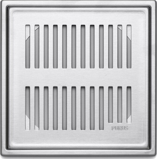 Purus Square Slukrist Rib 197X197 mm Rustfritt stål Purus Square Slukrist Rib 197X197 mm Rustfritt stål