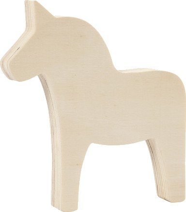 Hest 13x12 cm