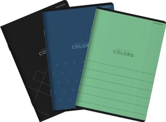 Notatbok A4/60K Rutet Top Colors 5 Stk. Notatbok A4/60K Rutet Top Colors 5 Stk.