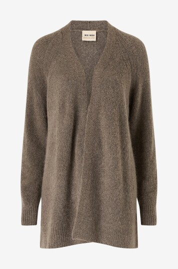 MOS MOSH Kardigan mmThora Long Cardigan Brun MOS MOSH Kardigan mmThora Long Cardigan Brun