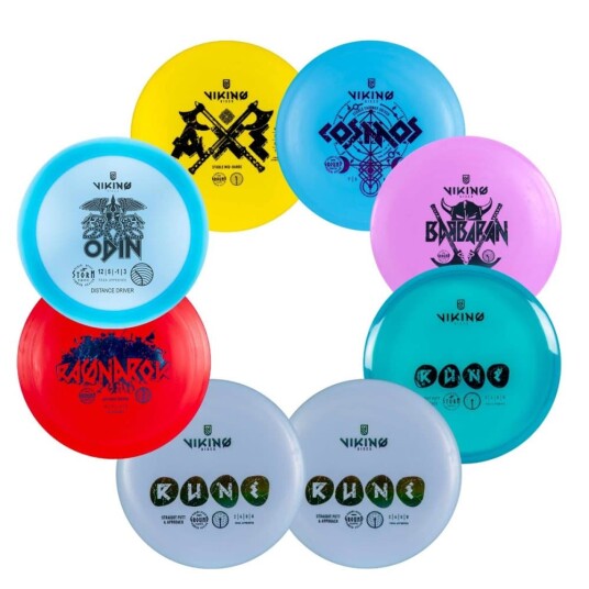 Viking Discs Startsett 8 frisbees