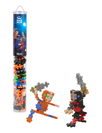 Plus-Plus Plus-Plus Ninjas / 100 Pcs Tube - Multi/patterned - ONE SIZE