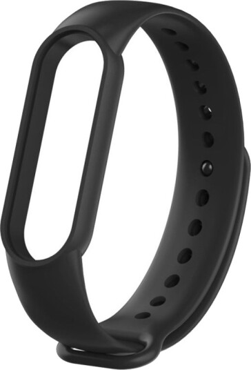 Taltech Xiaomi Mi Band 5/6/7 silikonreim Svart