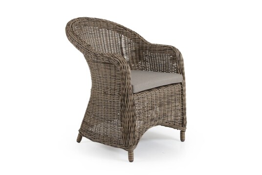 Brafab Eads lenestol Natur med beige pute Brun