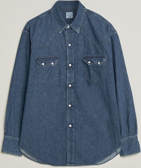 orSlow Denim Western Shirt Vintage Indigo