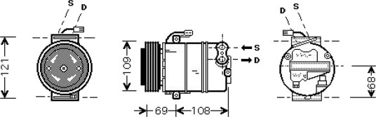 AC-kompressor DIEDERICHS DCK1399