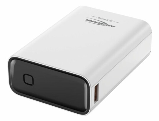 Ansmann Pb222pd, 20000 Mah, Lithium Polymer (Lipo), Power Delivery, Programmable Power Supply (Pps), Quick Charge 3.0, Supercharge, 22,5 W, Hvit Ansmann Pb222pd, 20000 Mah, Lithium Polymer (Lipo), Power Delivery, Programmable Power Supply (Pps), Quick Charge 3.0, Supercharge, 22,5 W, Hvit