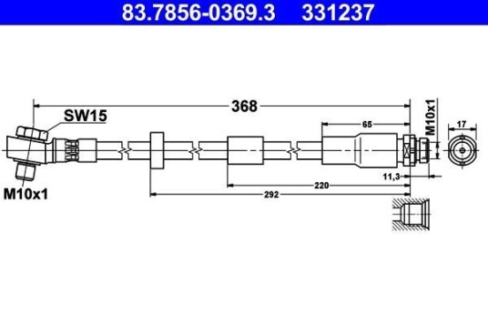 Bremseslange ATE 83.7856 0369.3