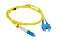 Alantec - Koblingskabel - Sc-Enkeltmodus (Hann) Til Lc-Enkeltmodus (Hann) - 1 M - Fiberoptisk - Dupleks - 9 / 125 Micron - Halogenfri