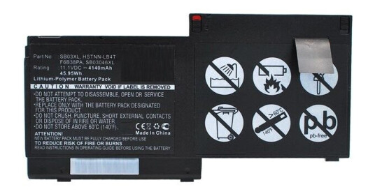 CoreParts Battery - laptop battery - Li-pol - 4140 mAh - 46 Wh CoreParts Battery - laptop battery - Li-pol - 4140 mAh - 46 Wh