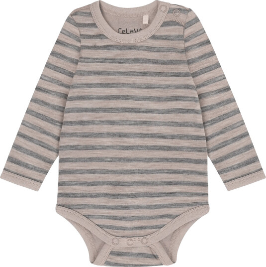 CeLaVi Body Ls Yd Stripe Beige 100