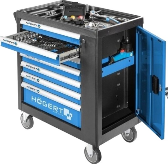 Hogert Technik 4-delt Verktøyskapinnsats med 180 mm og 160 mm Tenger Hogert Technik 4-delt Verktøyskapinnsats med 180 mm og 160 mm Tenger