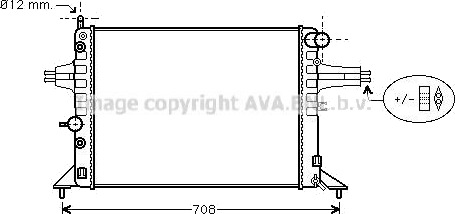 PRASCO OLA2256 Radiator motorkjøling PRASCO OLA2256 Radiator motorkjøling