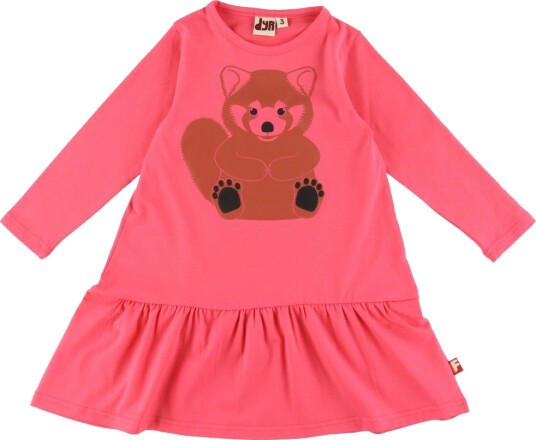 DYR Cph Kjole Dyrbirdy Bright Rosa Full Rød Panda DYR 2 år (92) Kjole