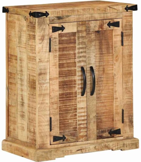 Sideboard 55x35x70 cm Massivt Tre Grov Mango