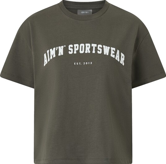 Aim'n T skjorte Varsity Boxy T shirt Grønn