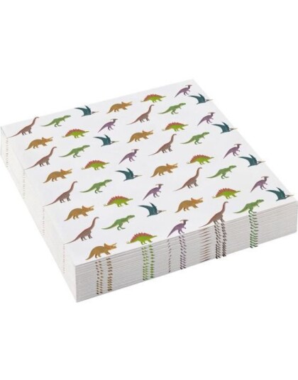 Amscan 16 stk 25x25 cm Servietter Happy Dinosaur 9903974