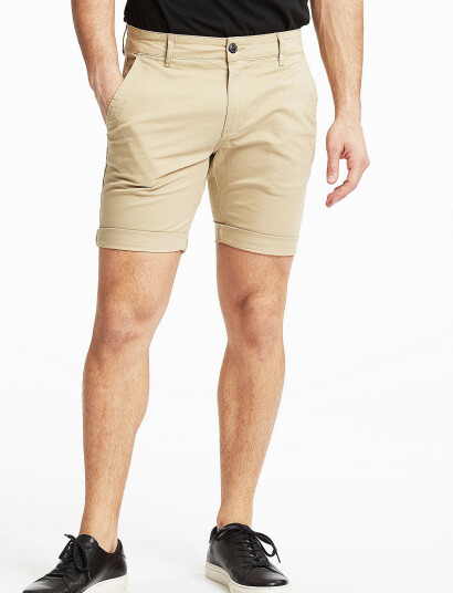 Lindbergh Superflex Chino Shorts - Beige - L Lindbergh Superflex Chino Shorts - Beige - L