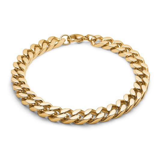 Captena Bulldog Panzer 10 mm Armbånd Rustfritt Stål DU20014 - Herre - Stainless Steel