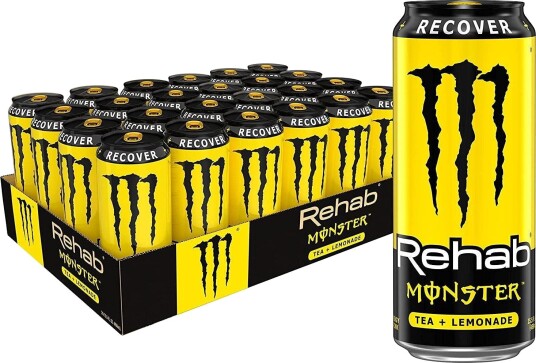24 stk Monster Energy Rehab Tea + Lemoade   Helt Brett 24x458 ml USA Import