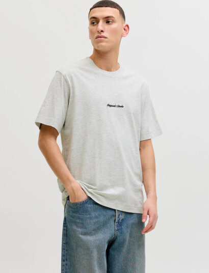 Jack & Jones Jornorrebro Emb Tee Ss Cn 5Pk Mp   White   L