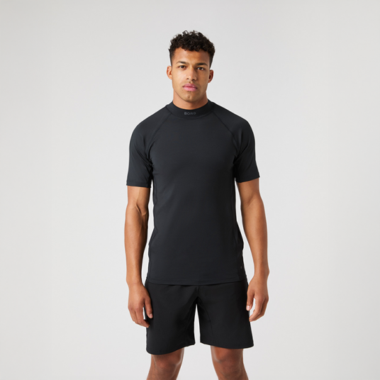 Björn Borg Mock Neck T‑skjorte Svart Black L Björn Borg Mock Neck T‑skjorte Svart Black L