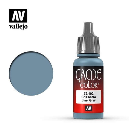 Vallejo Game Color Steel Grey Grå Malingsprøve 17ml