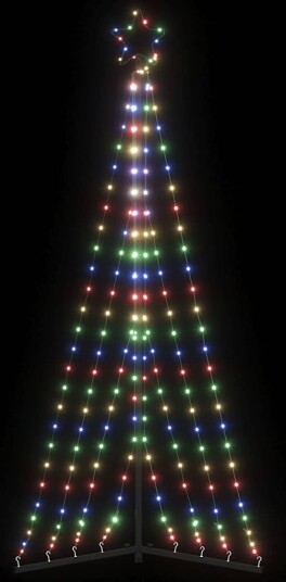 LED juletre 339 LEDs Fargerike 187 cm LED juletre 339 LEDs Fargerike 187 cm