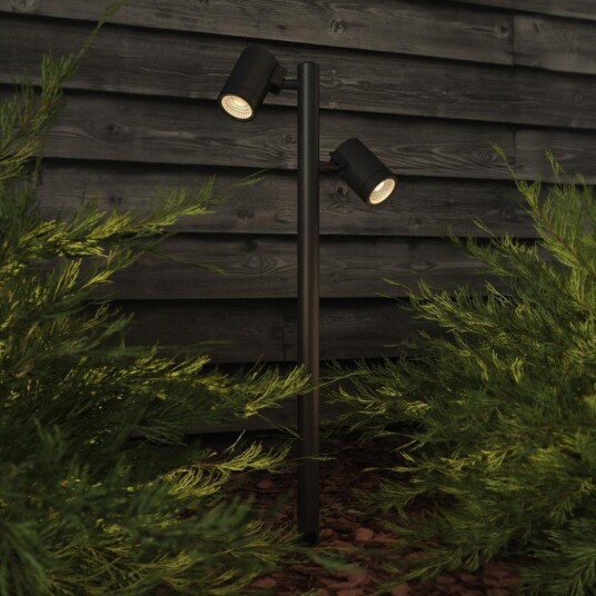 Astro Lighting Bayville Spike Spot 900 Twin - Svart
