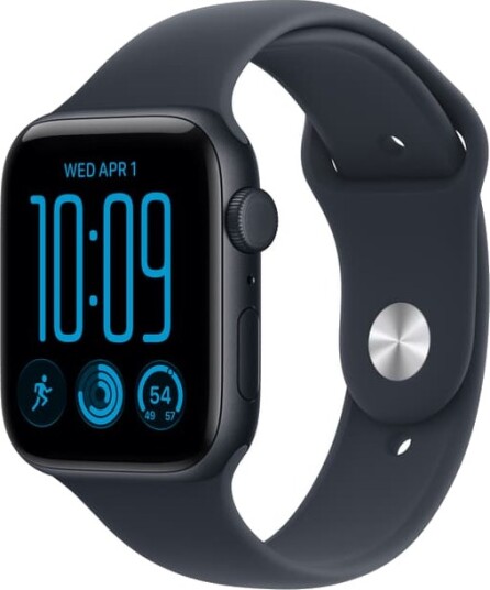 Apple Watch SE 3 44mm CEL (midnatt aluminium/marineblå Sport Band) S/M