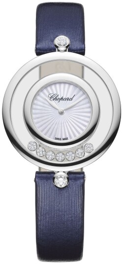 Chopard Dameklokke 209426 1001 Happy Diamonds Hvit/Sateng Ø32 mm