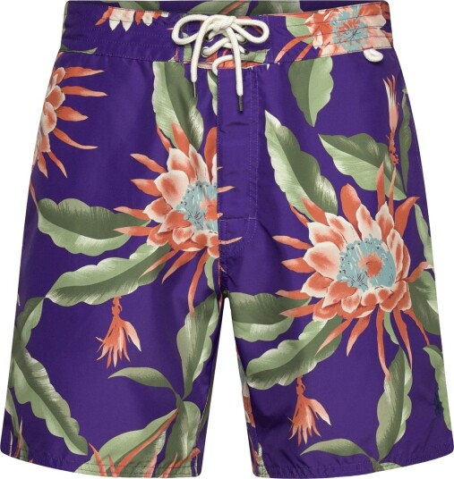 Polo Ralph Lauren Polyester Wvn Swim Bottom Purple 33