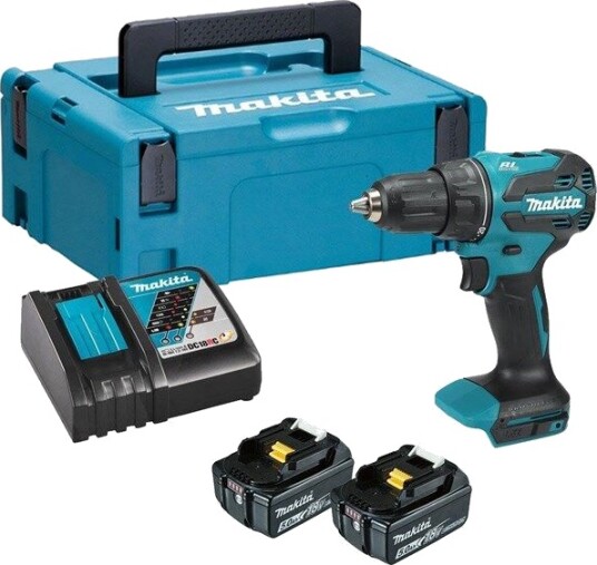 Makita Slagbormaskin DHP490RTJ 18v 2x5.0Ah Makita Slagbormaskin DHP490RTJ 18v 2x5.0Ah