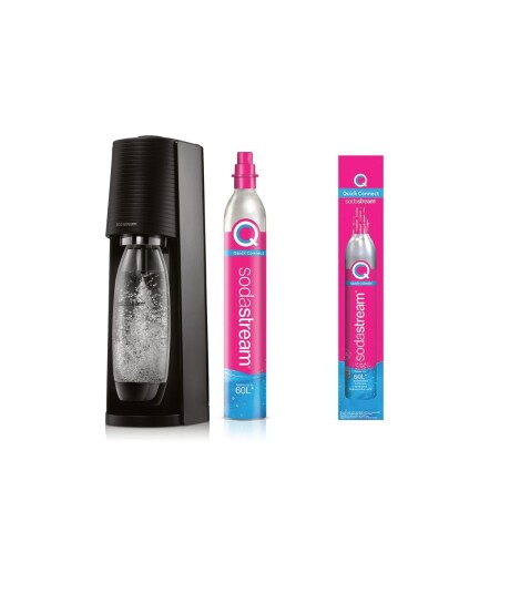Sodastream Terra Black + 1 CQC Extra Cylinder Bundle Sodastream Terra Black + 1 CQC Extra Cylinder Bundle