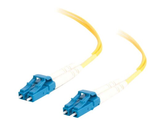 C2G LC-LC 9/125 OS1 Duplex Singlemode PVC Fiber Optic Cable (LSZH) - koblingskabel - 5 m - gul