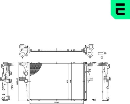 ERA 673009 Radiator motorkjøling